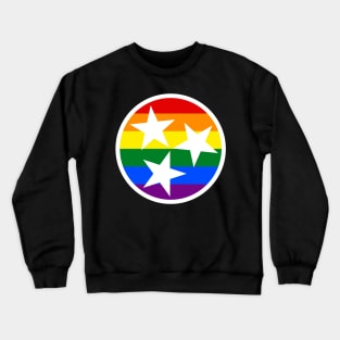 Tennessee Flag Symbol - Rainbow Crewneck Sweatshirt